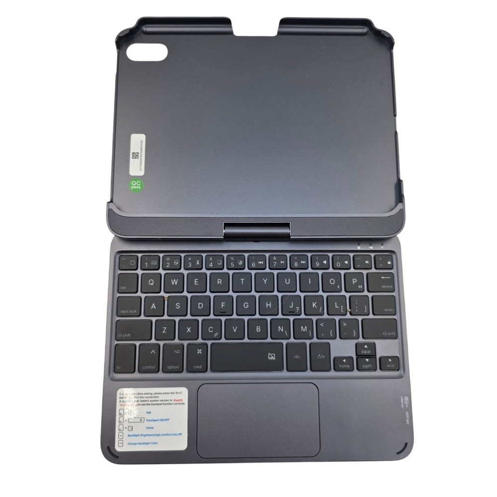 Typecase KB201-083 Wireless Keyboard Case for iPad Gray with Touchpad Backlit